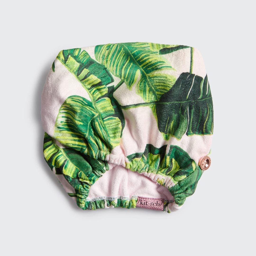 Kitsch Microfiber Hair Towel - Palm Print