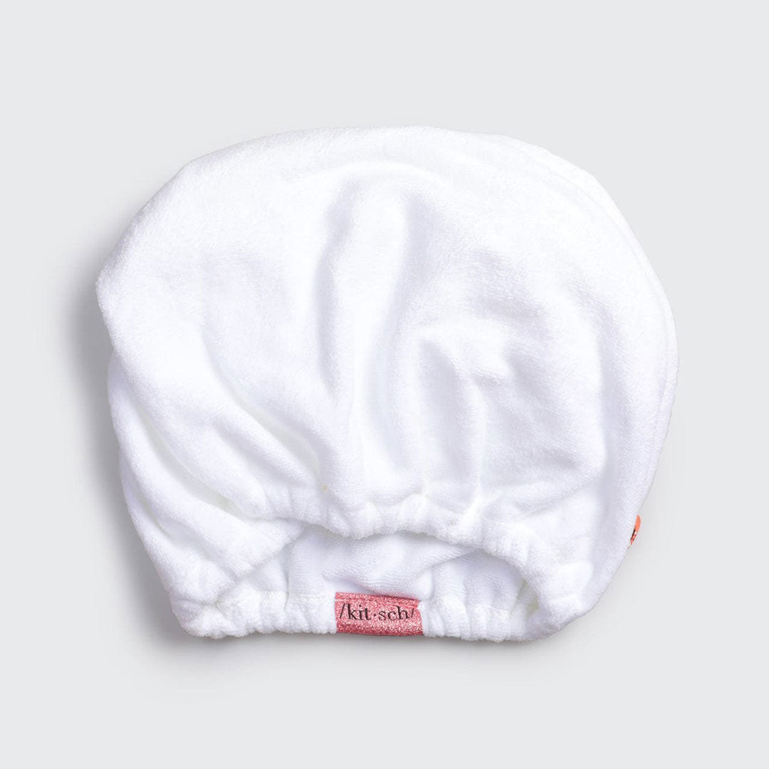 Kitsch Microfiber Hair Towel - White