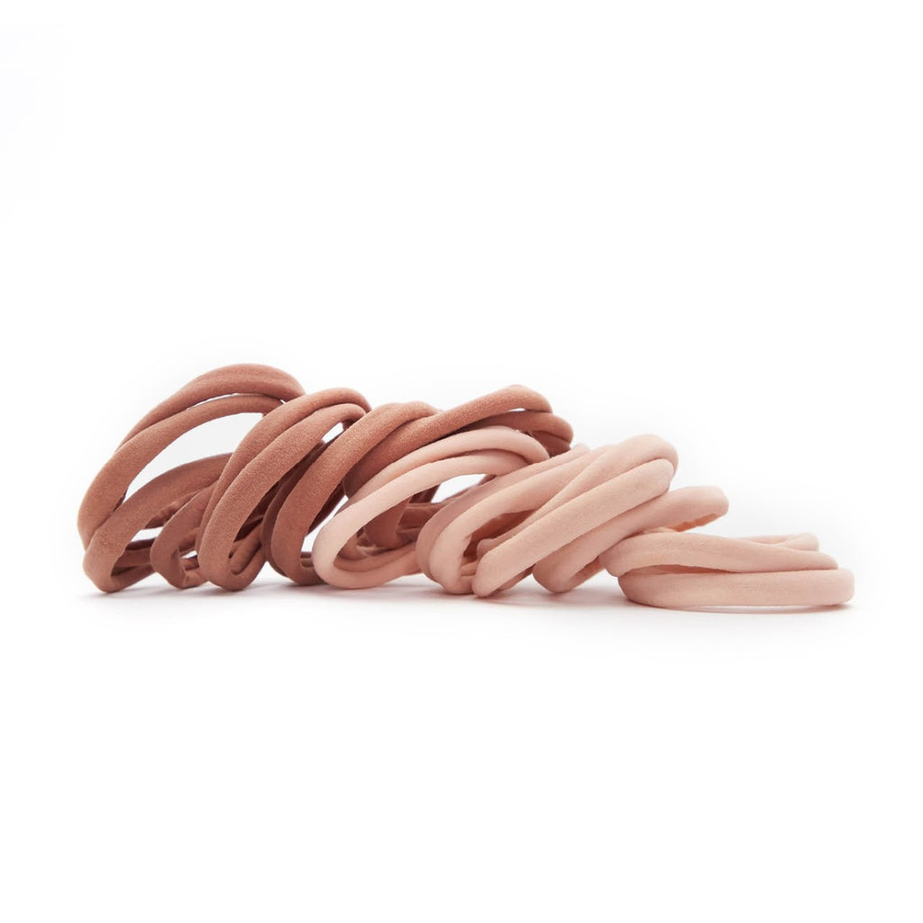 Kitsch Eco-Friendly Nylon Elastics 20pc set - Blush