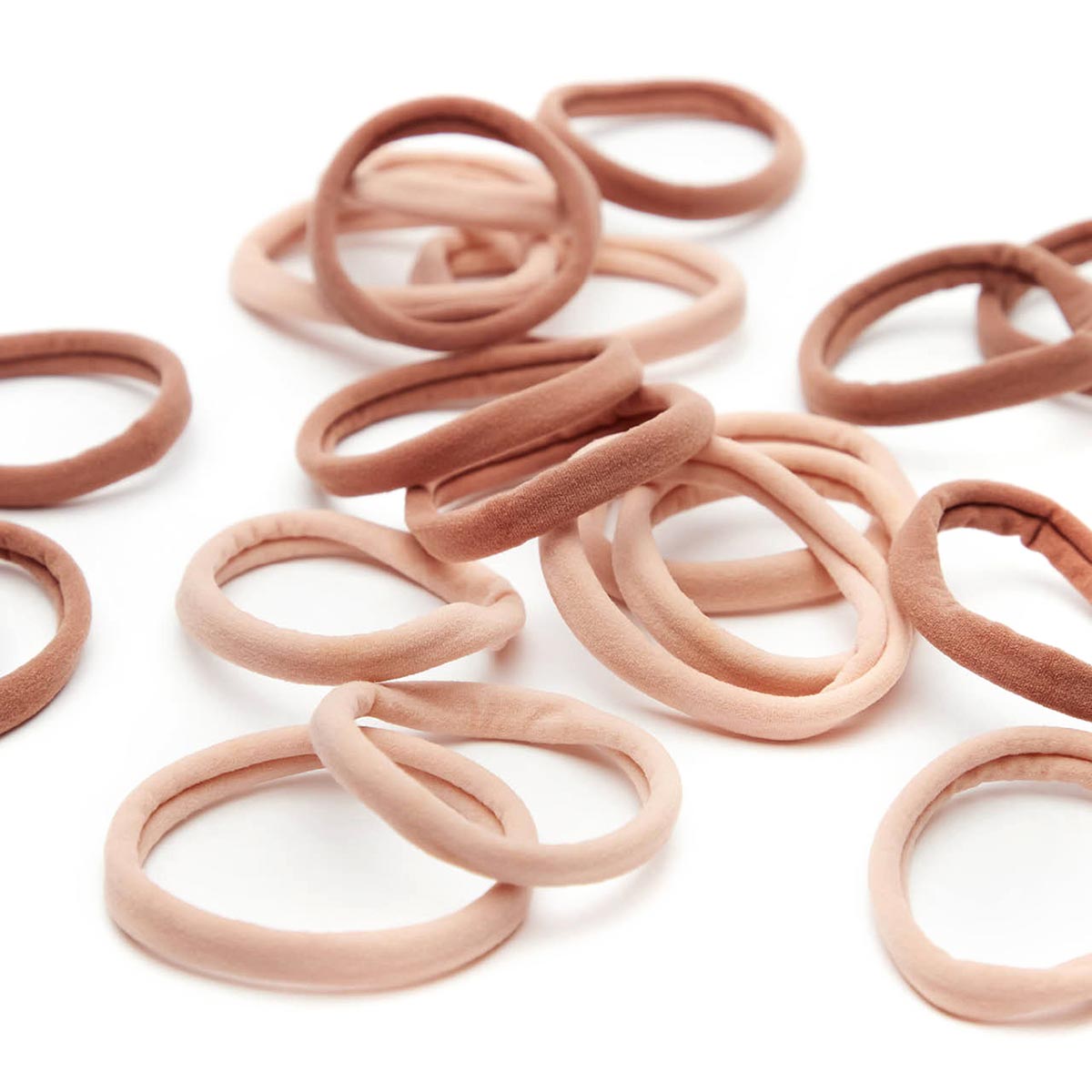 Kitsch Eco-Friendly Nylon Elastics 20pc set - Blush