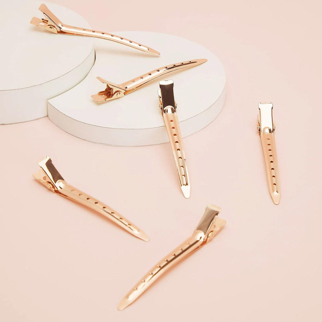 Kitsch Styling Hair Clips 6pc - Rose Gold