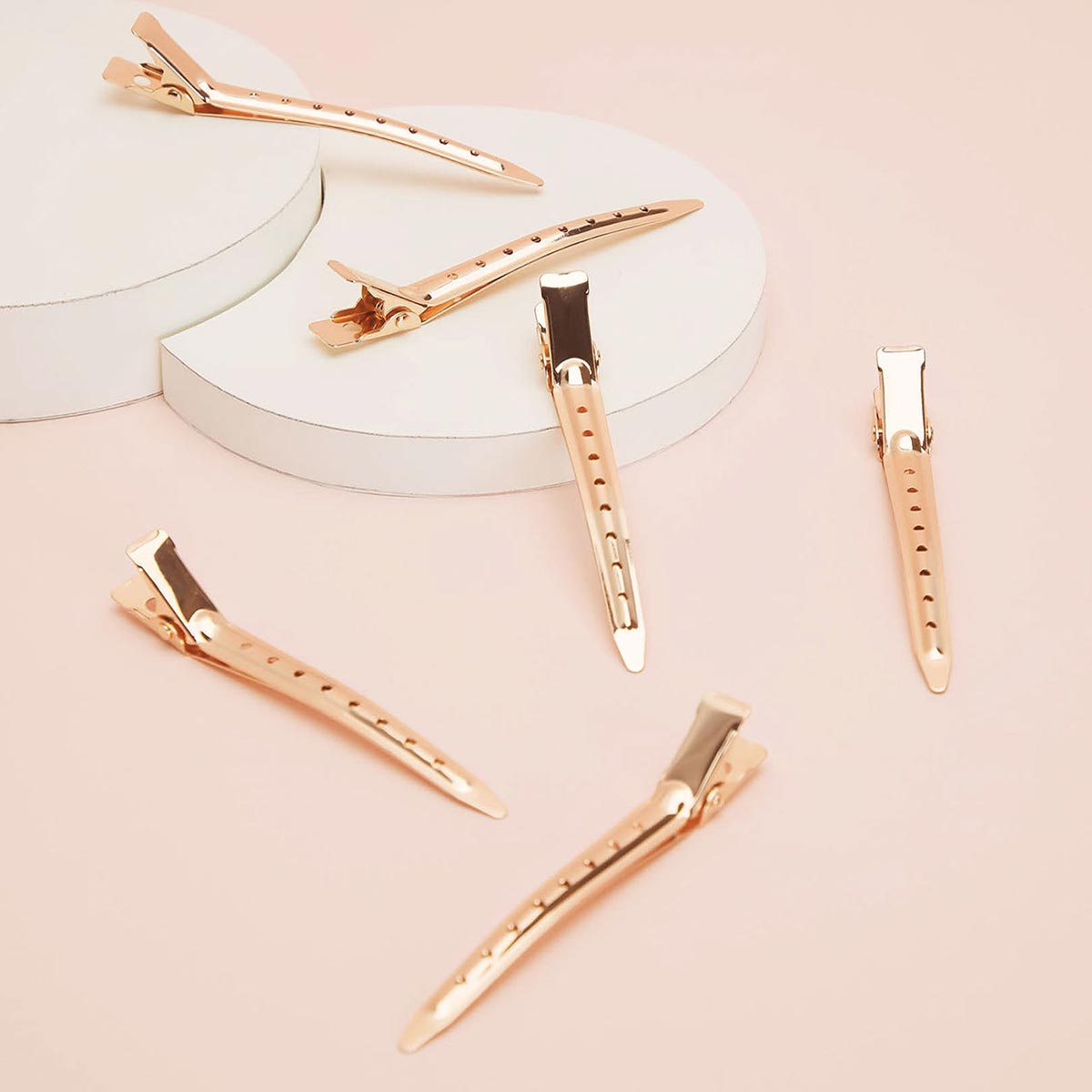 Kitsch Styling Hair Clips 6pc - Rose Gold