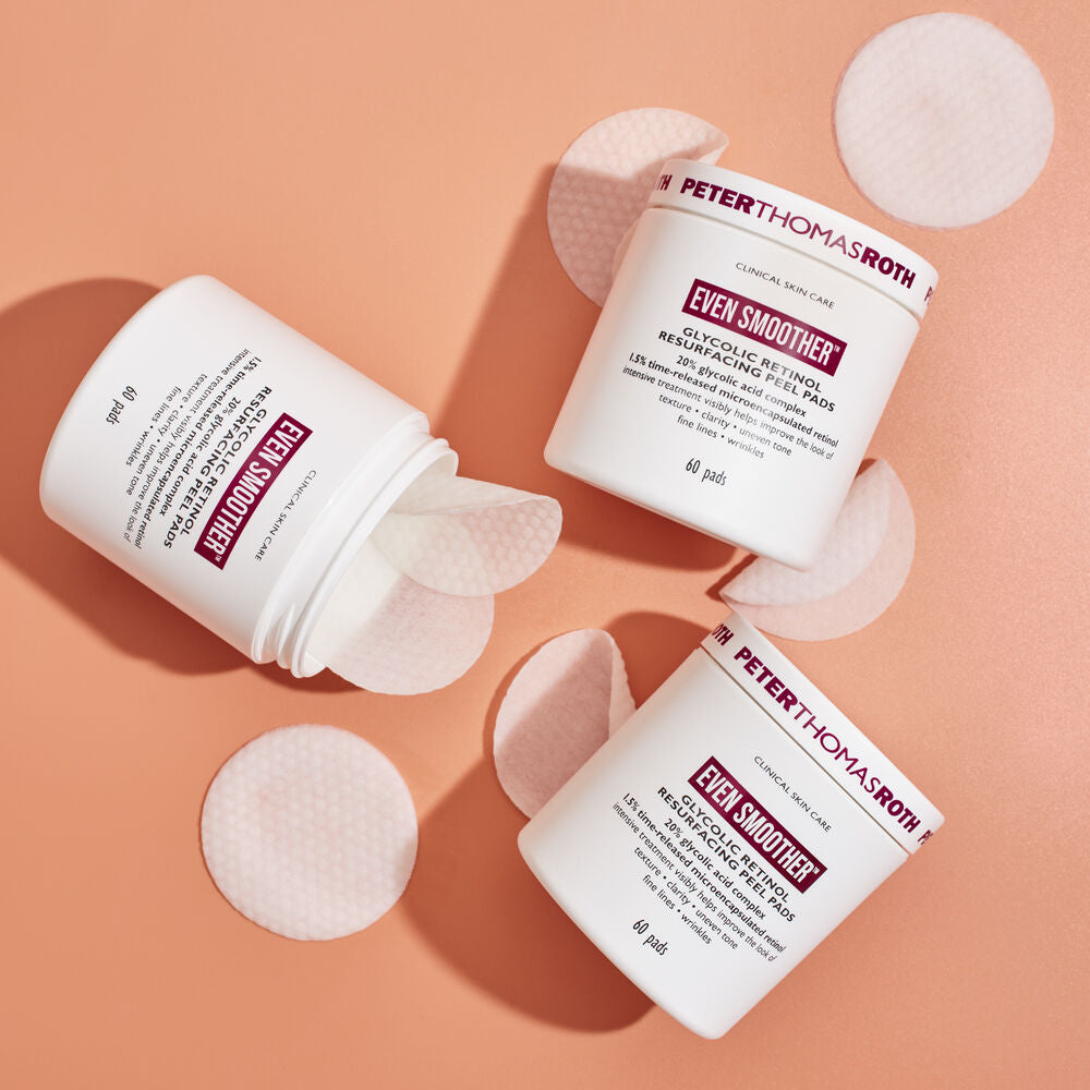 Peter Thomas Roth Even Smoother Glycolic Retinol Resurfacing Peel Pads