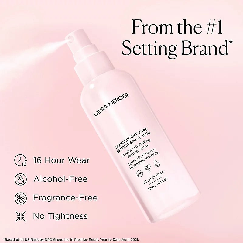 Laura Mercier Translucent Pure Setting Spray 16HR 3.4oz