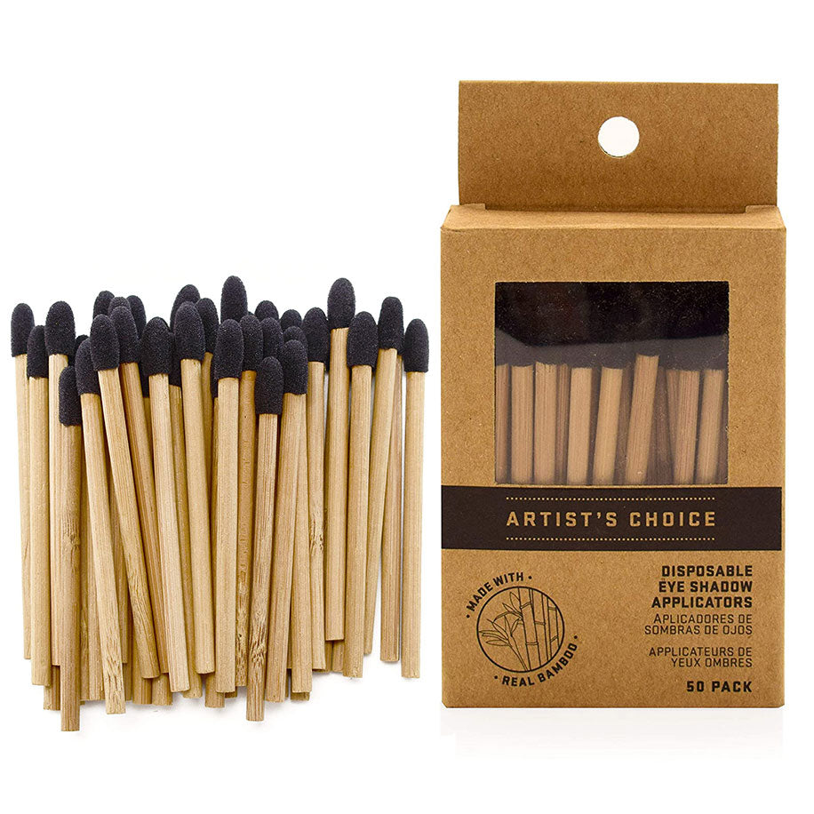 Artist's Choice Disposable Bamboo Eye Shadow Applicators 50 Pack