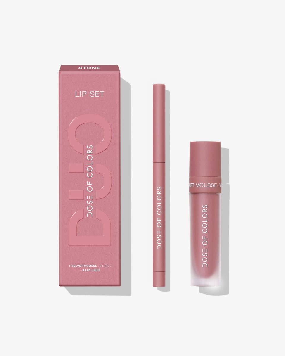 Dose of Colors Velvet Mousse Duo - Stone