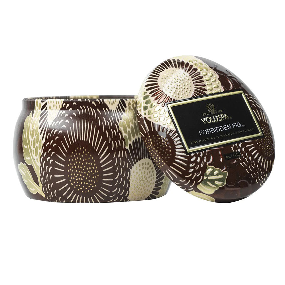 Voluspa Japonica Forbidden Fig Mini Tin Candle 4oz