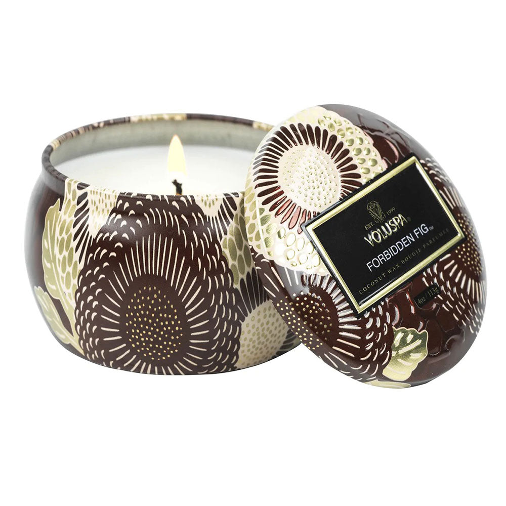 Voluspa Japonica Forbidden Fig Mini Tin Candle 4oz