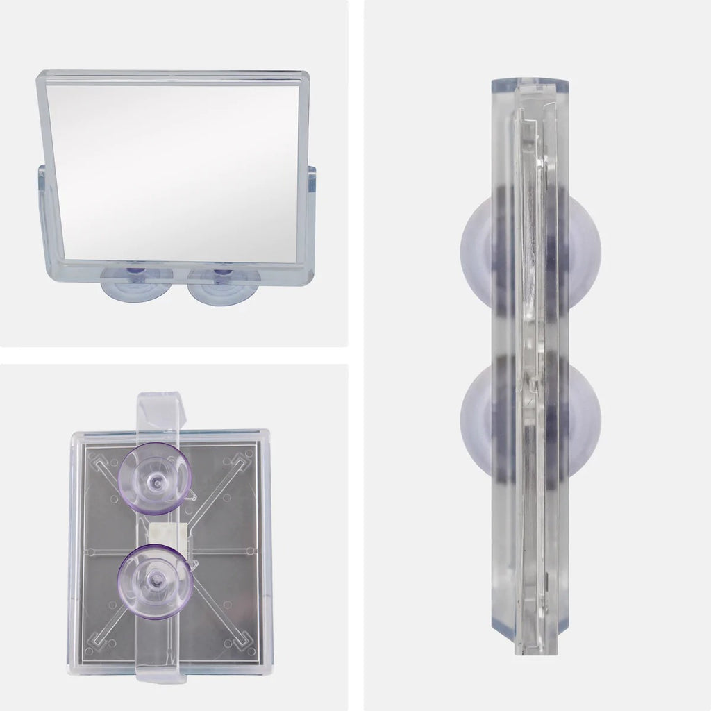 Zadro ZM05 Rectangle Fog Free Suction Cup Swivel Mirror, 2X