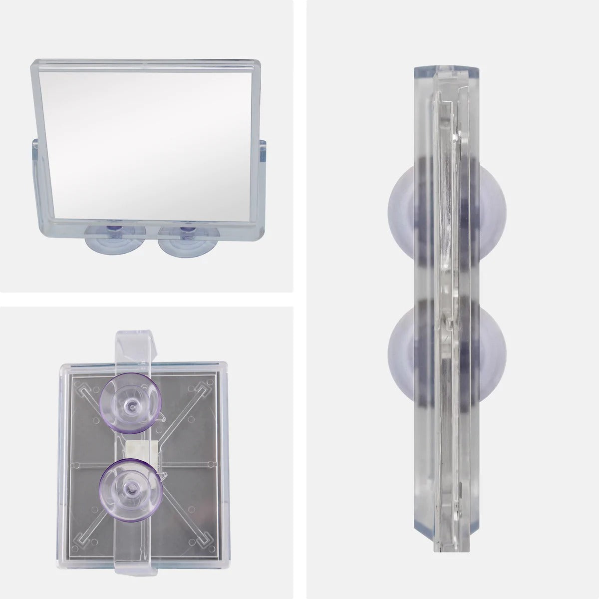 Zadro ZM05 Rectangle Fog Free Suction Cup Swivel Mirror, 2X