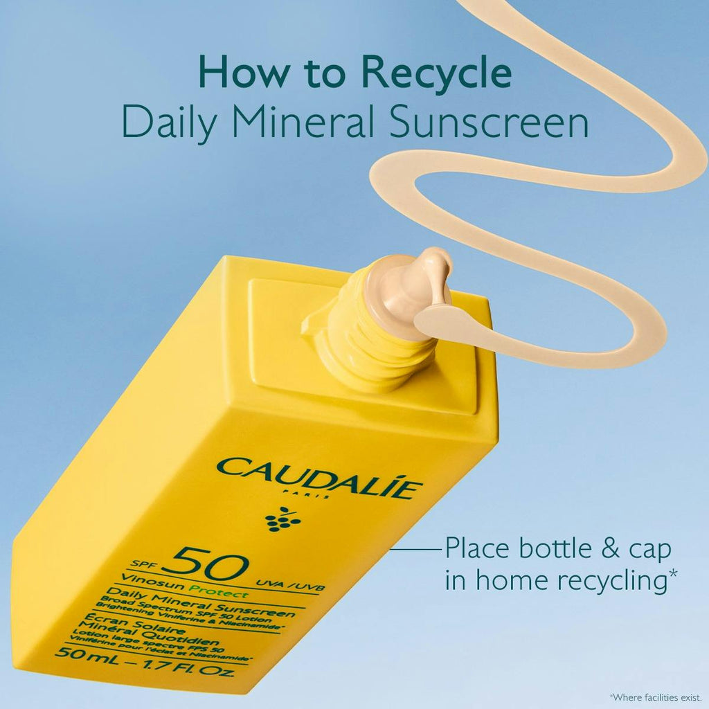 Caudalie Vinosun Protect Daily Mineral Sunscreen SPF50 Lotion 1.7oz