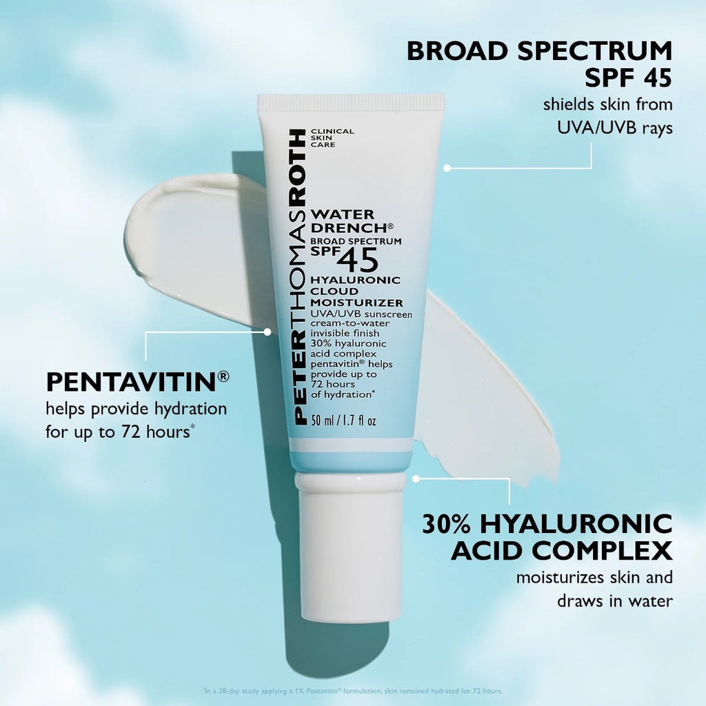 Peter Thomas Roth Water Drench Broad Spectrum SPF45 Hyaluronic Cloud Moisturizer 0.67oz