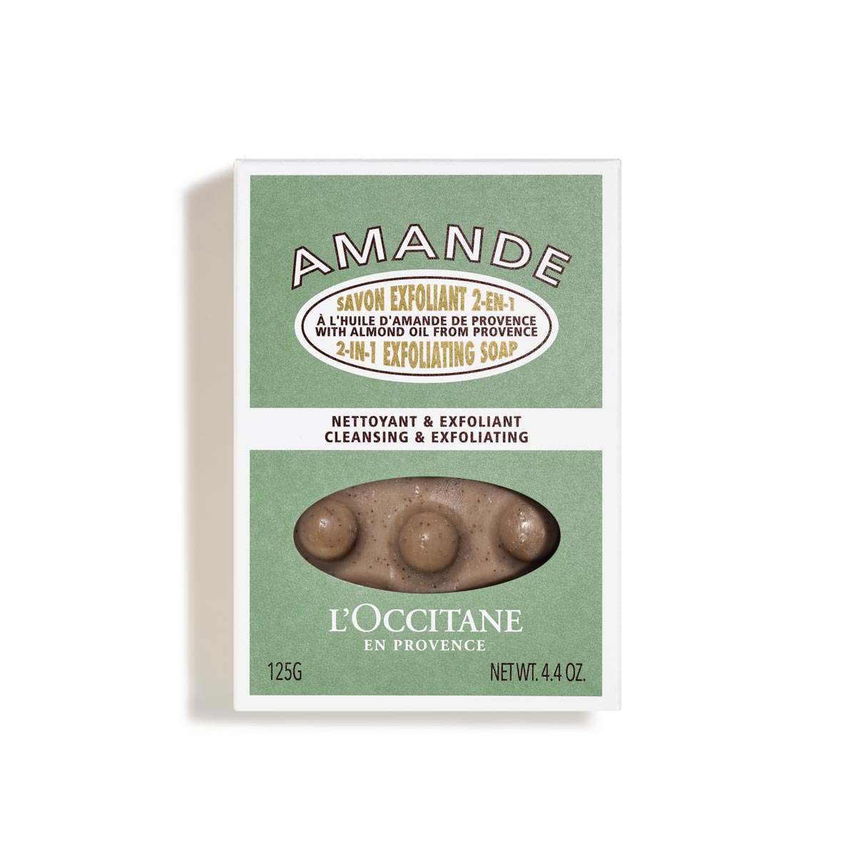 L'Occitane Almond 2-in-1 Exfoliating Soap 4.4oz