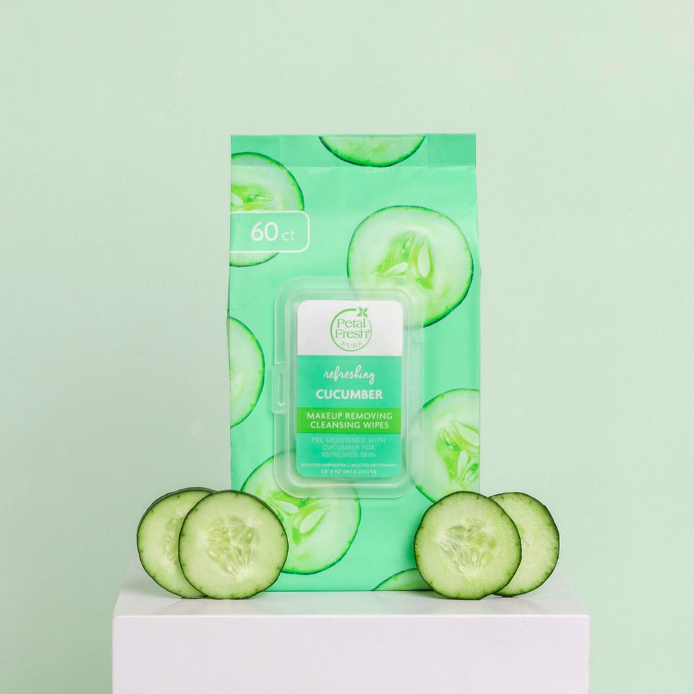 Petal Fresh Refreshing Cucumber Makeup Removing Cleansing Wipes 60ct