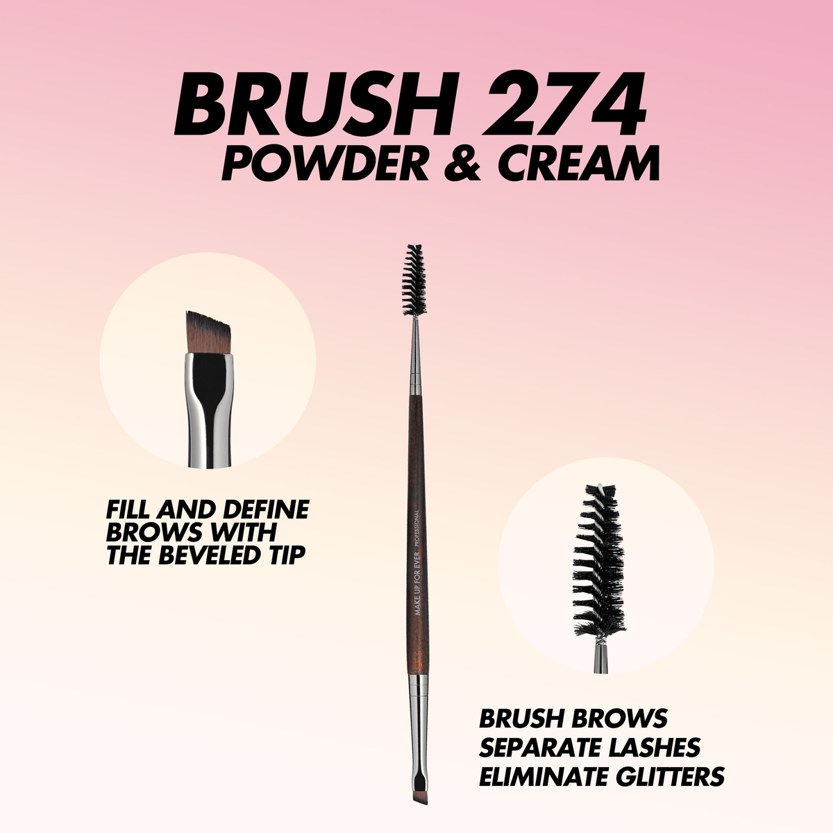 Make Up For Ever Double Ended Angled Brush 274
