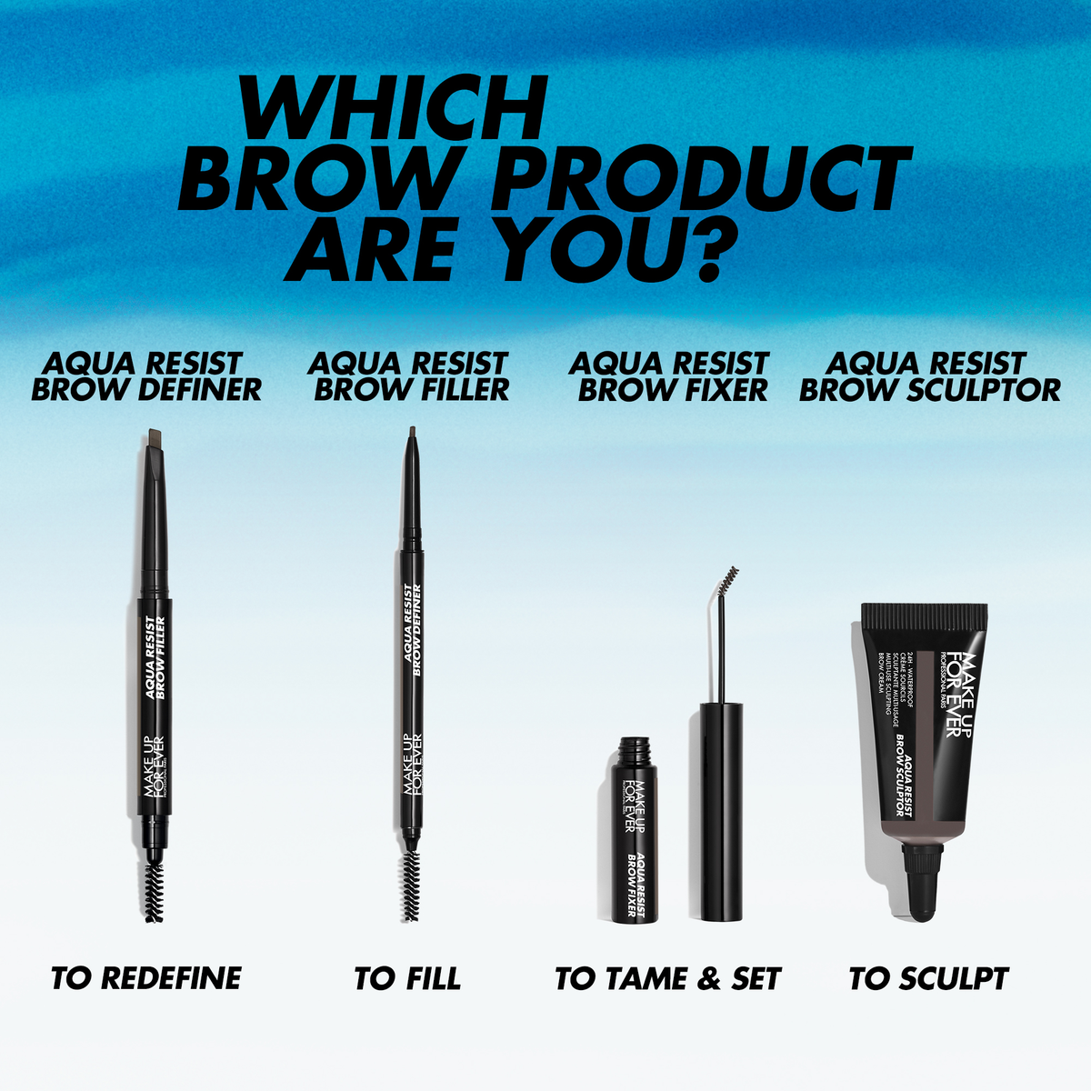 Make Up For Ever Aqua Resist Brow Sculptor Kit