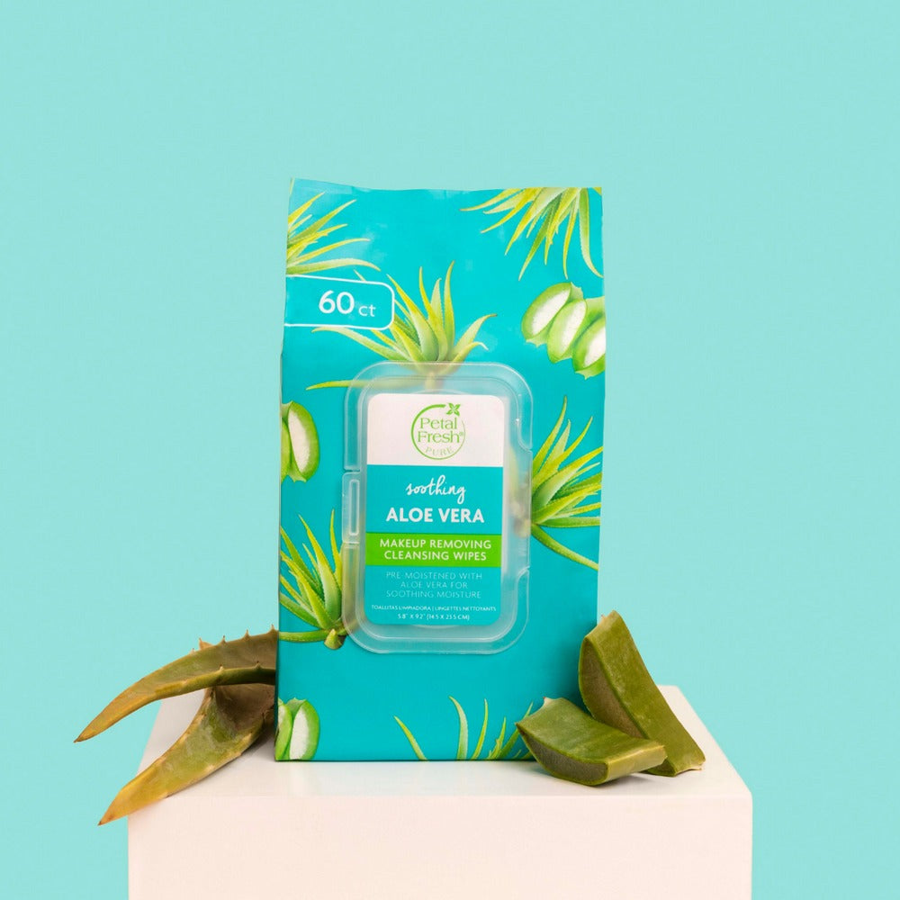 Petal Fresh Soothing Aloe Vera Makeup Removing Cleansing Wipes 60ct