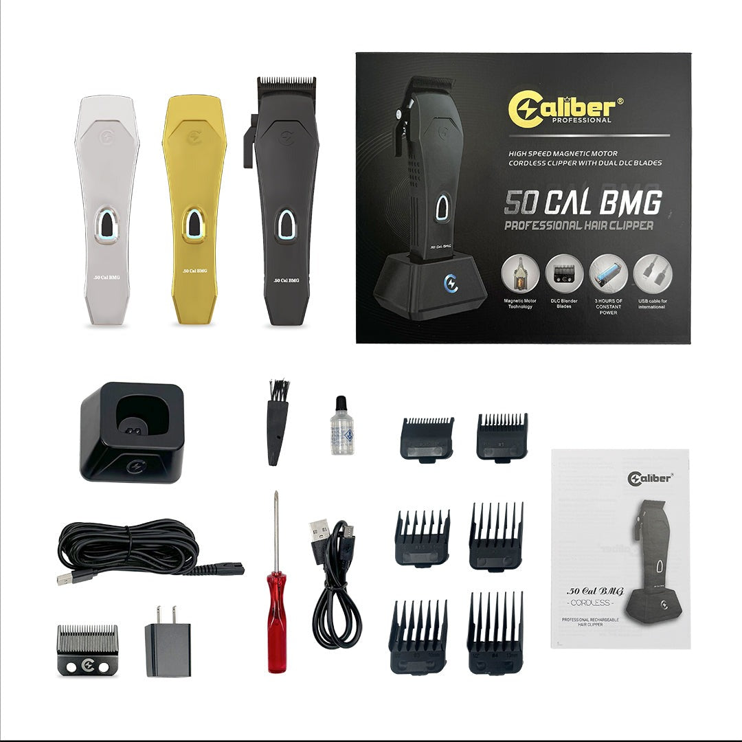 Caliber .50 Cal BMG Cordless Magnetic Motor Clipper, 3 Color Lid