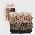 Kitsch Petite Satin Scrunchies 6pc - Eucalyptus