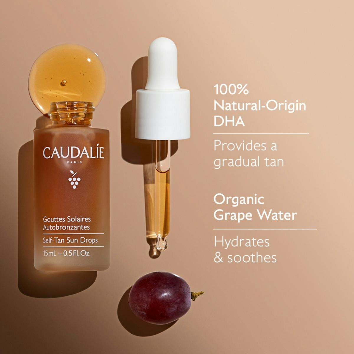 Caudalie Self-Tan Sun Drops 0.5oz