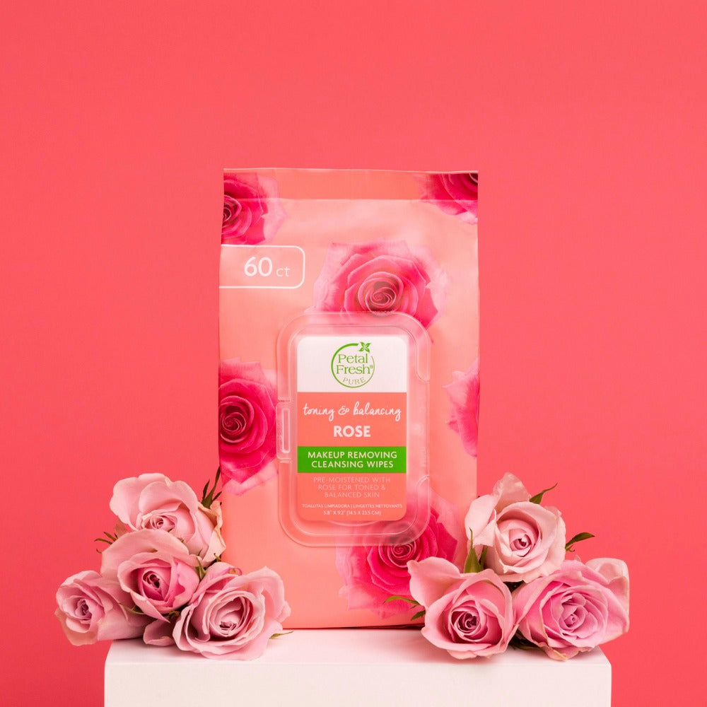 Petal Fresh Toning & Balancing Rose Makeup Removing Cleansing Wipes 60ct