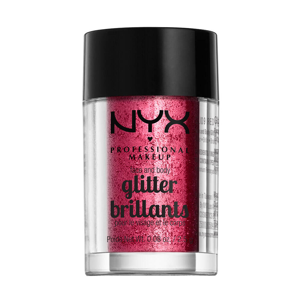 NYX Face and Body Glitter - GLI09 Red