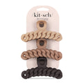 Kitsch Eco-friendly Chain Claw Clip 3pc Set - Neutral