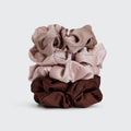 Kitsch Satin Sleep Scrunchies 5pk - Cameo