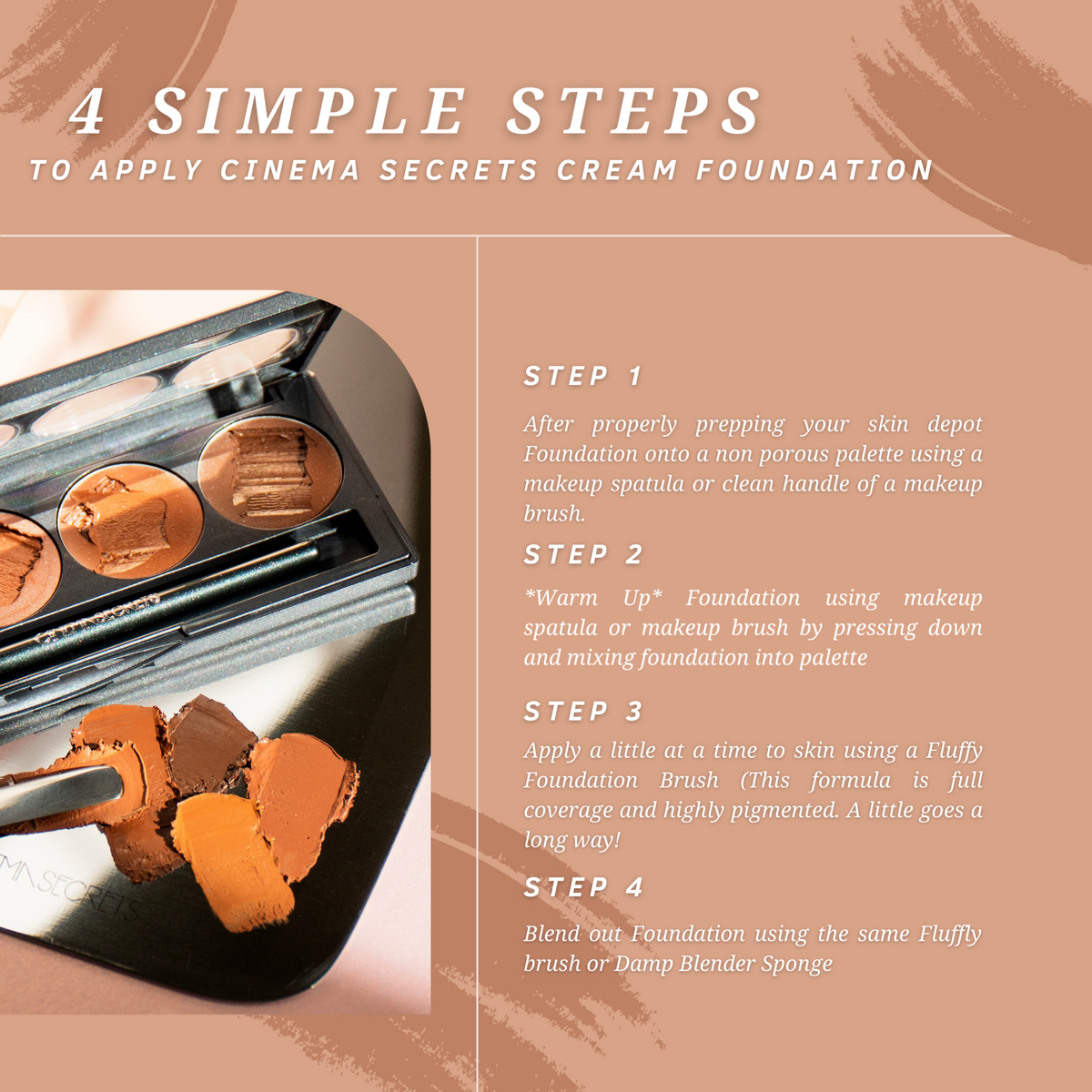 Cinema Secrets Ultimate Foundation 5-in-1 Pro Palette 500A Series