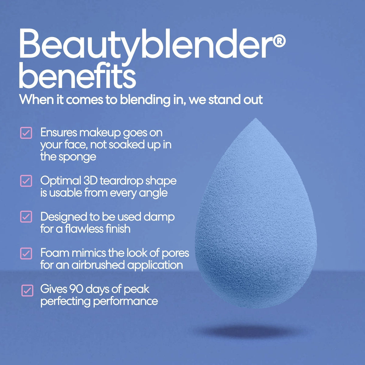 beautyblender Denim Limited-Edition Makeup Sponge Single