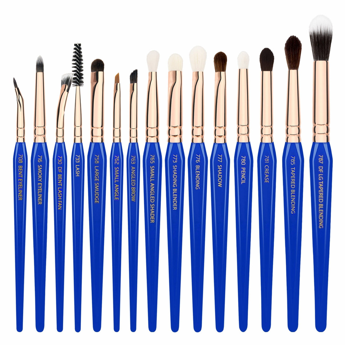 Bdellium Golden Triangle Eyes Only Complete 15pc. Brush Set with Pouch