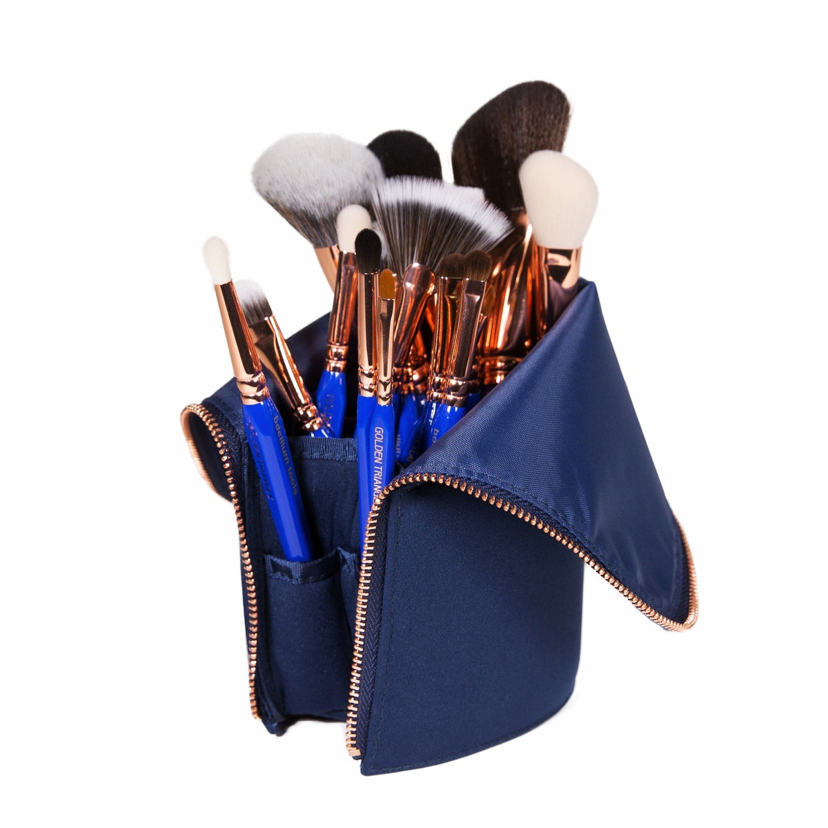 Bdellium Golden Triangle Phase III Complete 15pc. Brush Set with Pouch