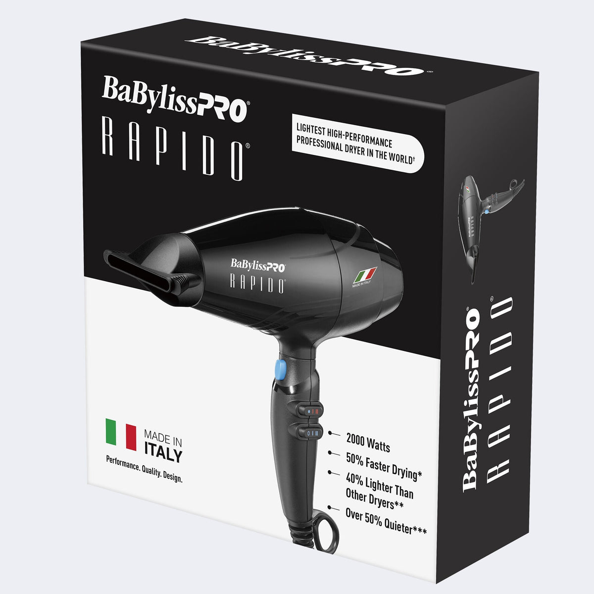 Babyliss PRO Rapido Dryer (Black)