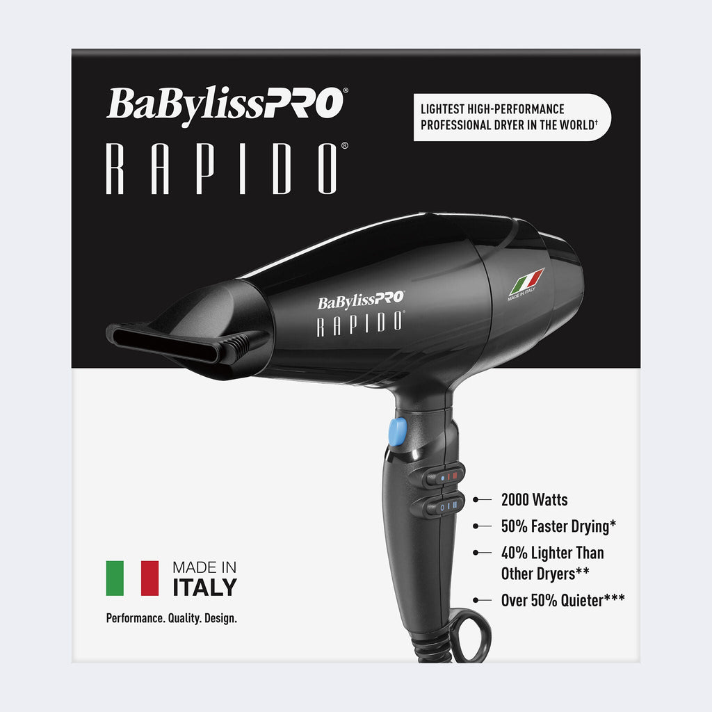 Babyliss PRO Rapido Dryer (Black)