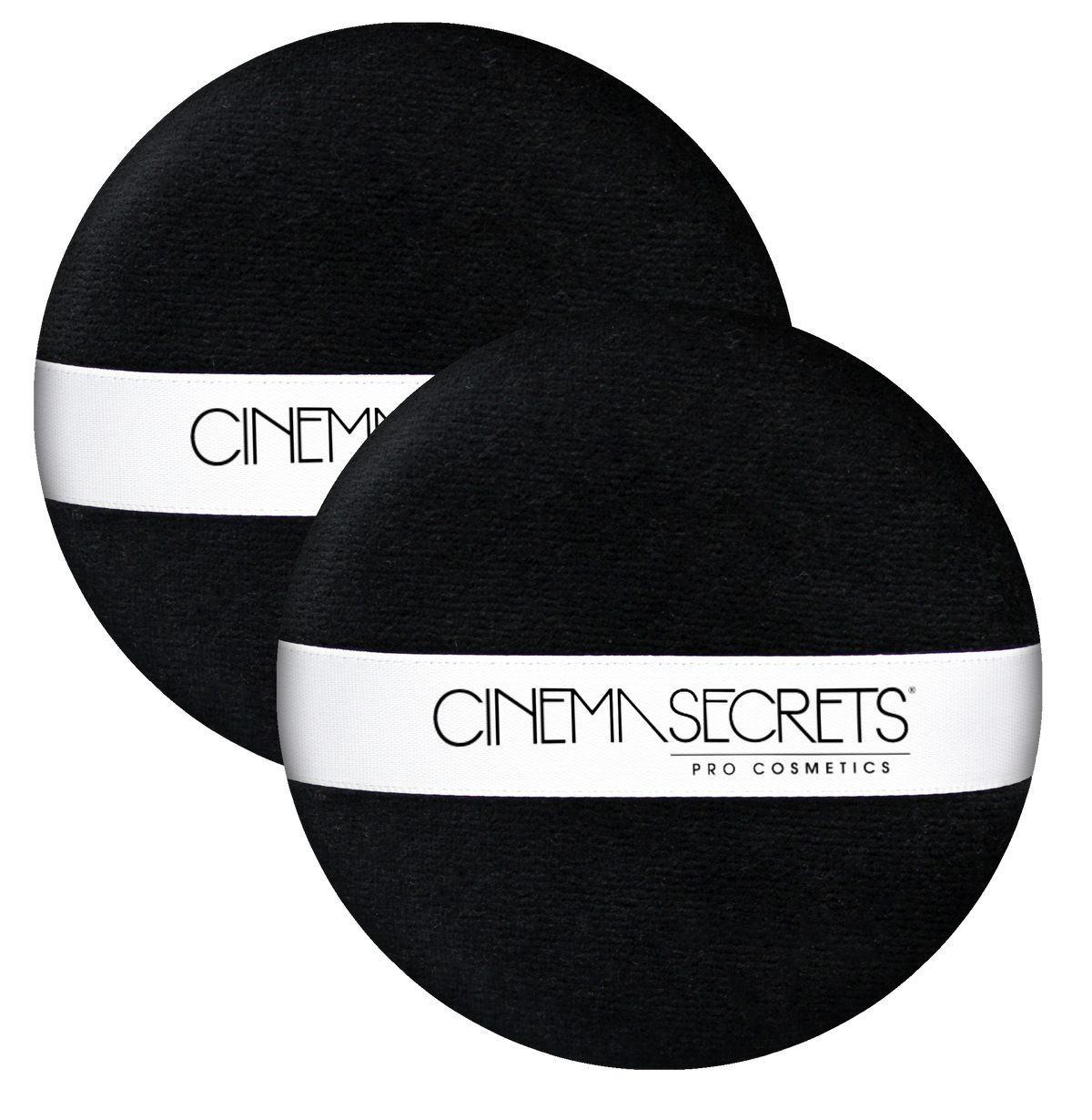 Cinema Secrets Deluxe Powder Puff Black - 2 Pack