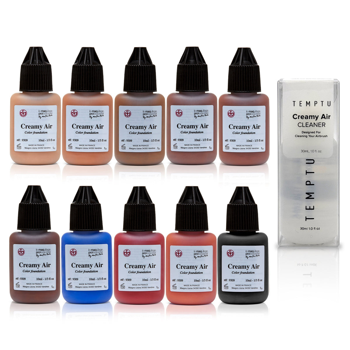TEMPTU X MAQPRO Creamy Air Light Corrective Makeup & Tattoo Set