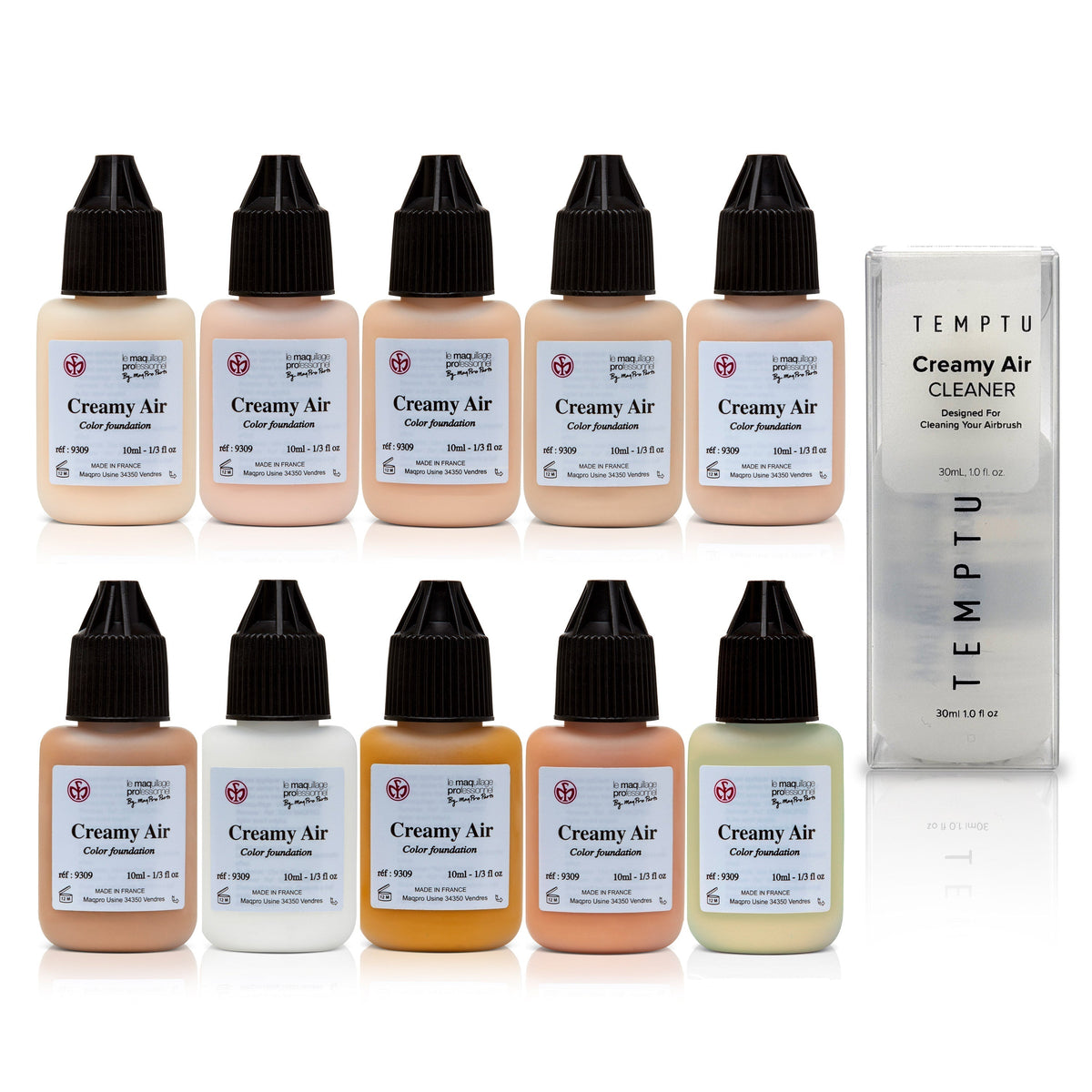 TEMPTU X MAQPRO Creamy Air Light Corrective Makeup & Tattoo Set