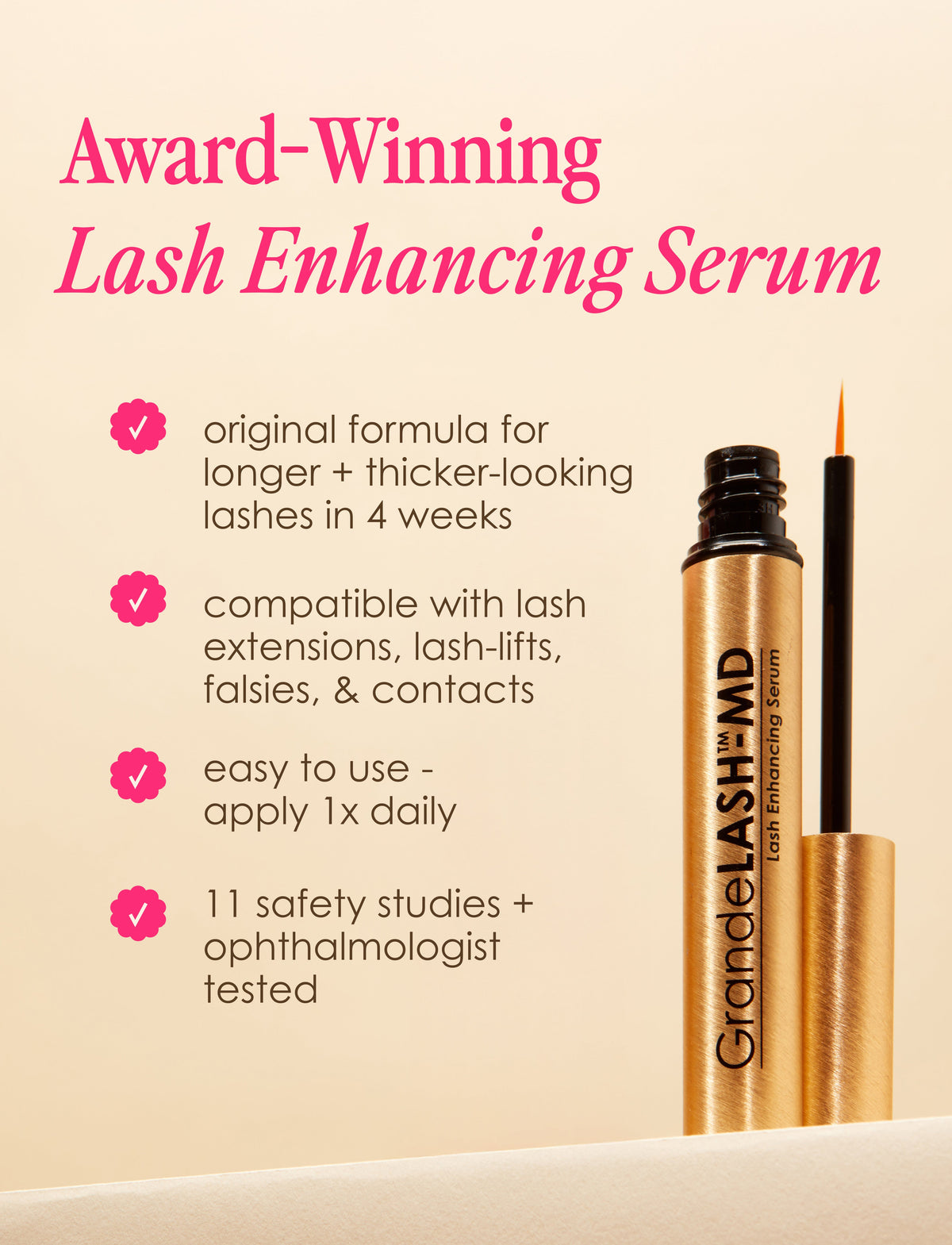 Grande Cosmetics GrandeLASH-MD Lash Enhancing Serum 2ml