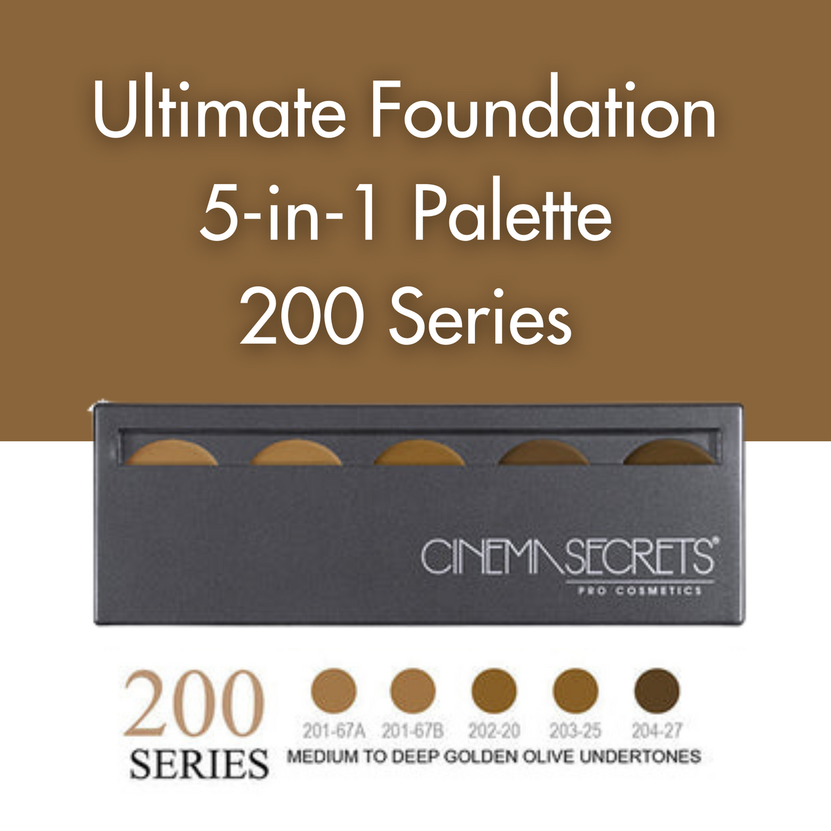 Cinema Secrets Ultimate Foundation 5-in-1 Pro Palette 200 Series
