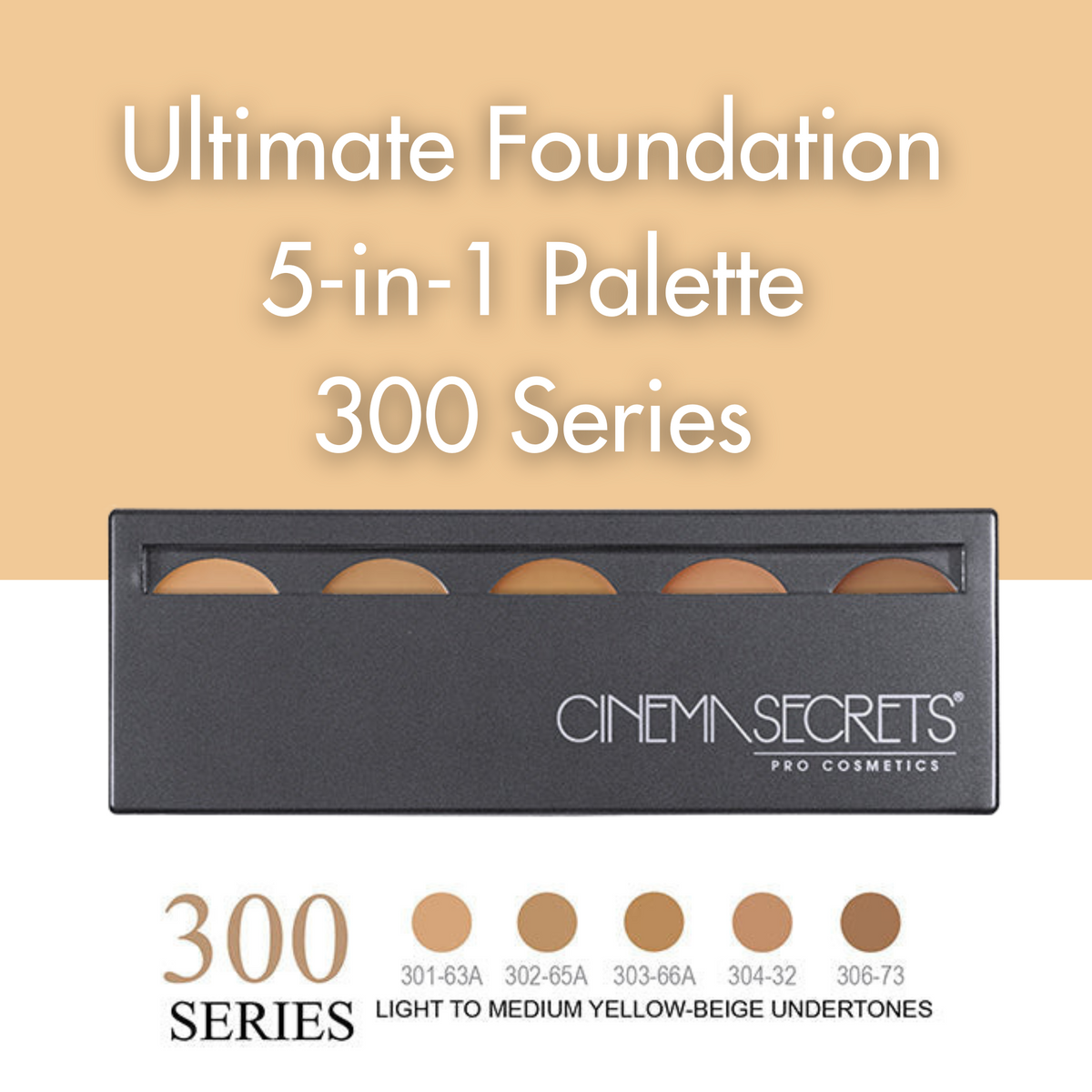 Cinema Secrets Ultimate Foundation 5-in-1 Pro Palette 300 Series
