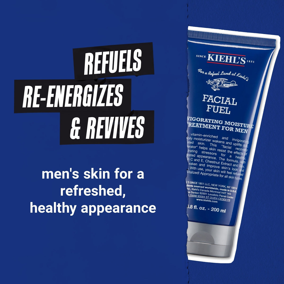 Kiehl's Facial Fuel Invigorating Moisture Treatment for Men 6.8oz