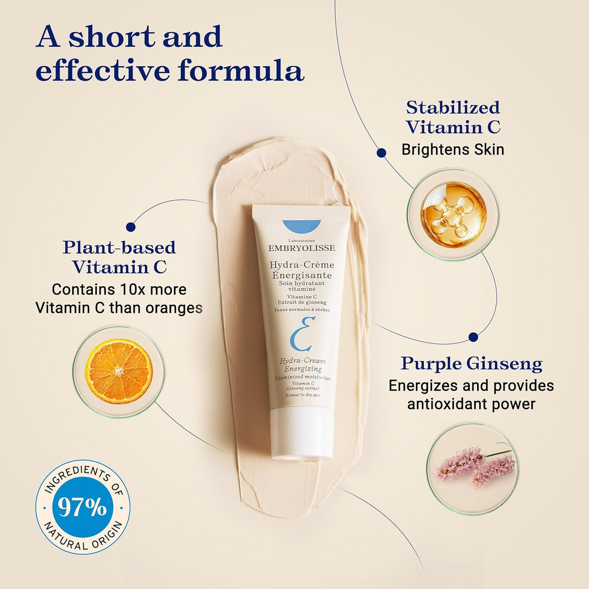 Embryolisse Hydra Cream Energizing 1.35oz