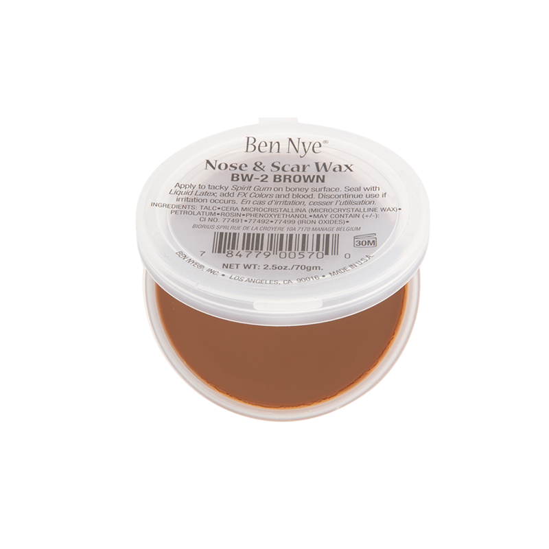 Ben Nye LBW-2 Light Brown Nose & Scar Wax 2oz