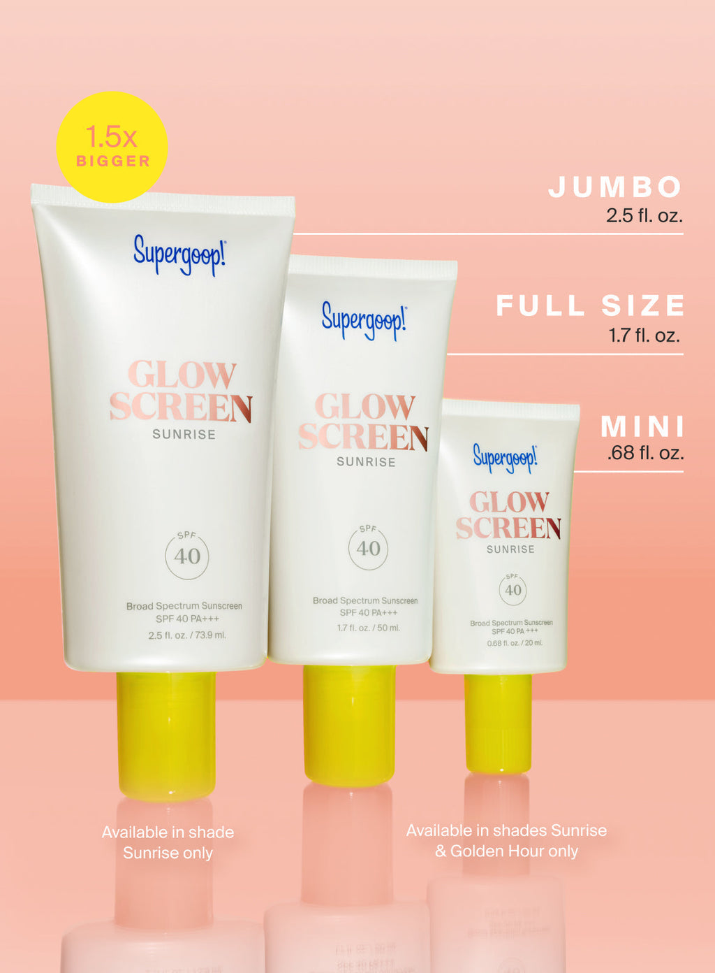Supergoop! Glowscreen Sunrise SPF40 2.5oz