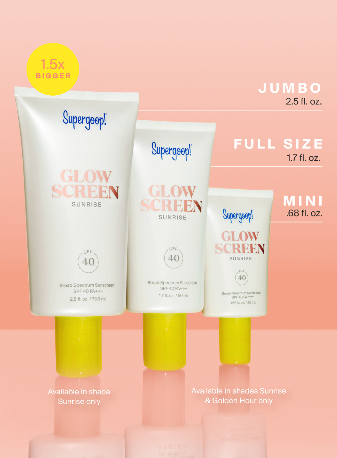 Supergoop! Glowscreen Sunrise SPF40 2.5oz