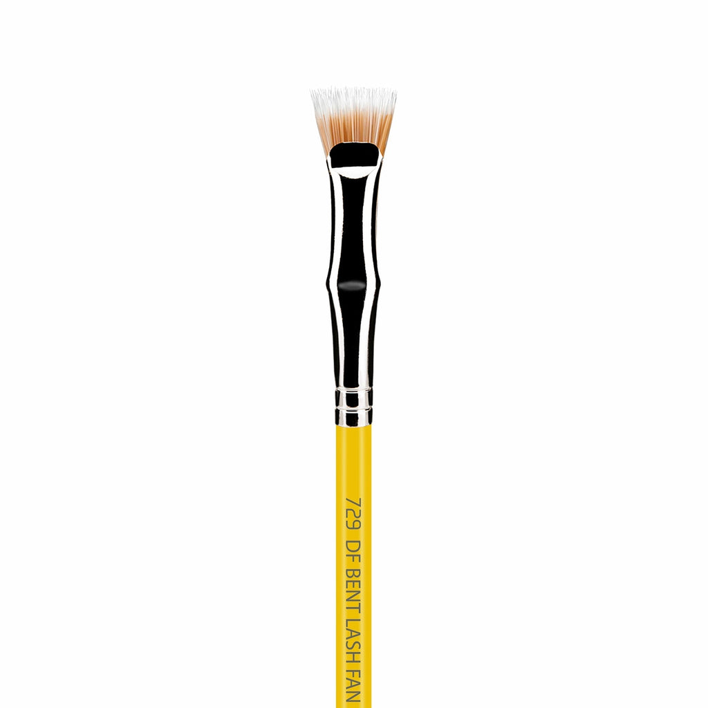 Bdellium Yellow 729 Studio Duet Bent Mascara Fan Brush