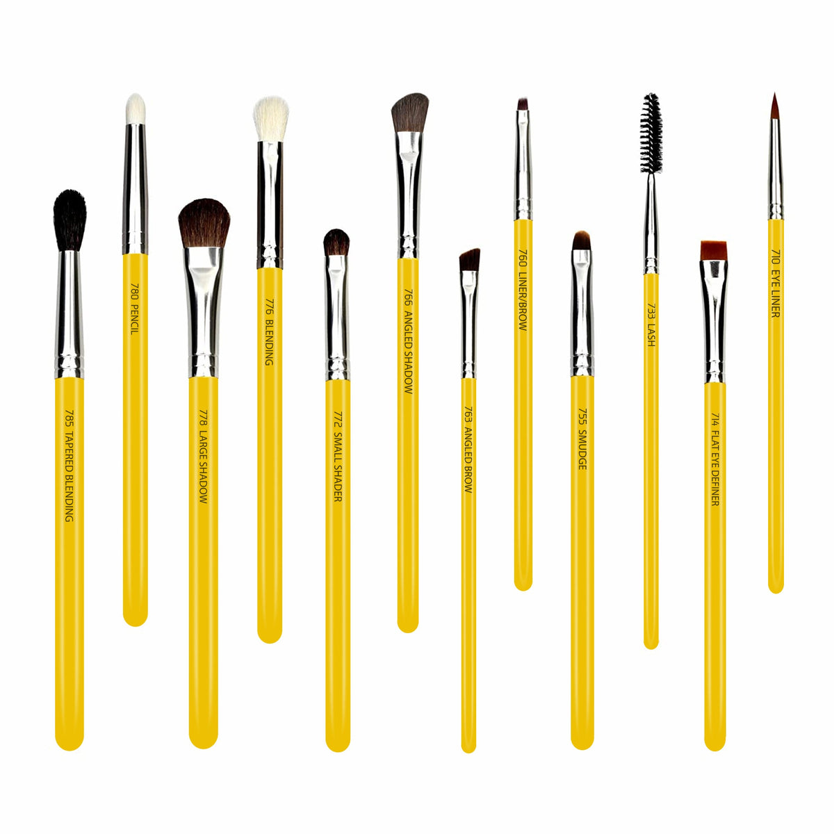 Bdellium 12 Piece Eyes Brush Set with Roll-up Pouch