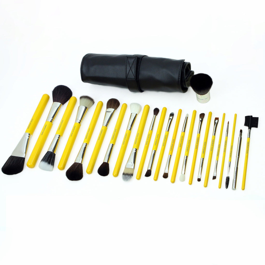 Bdellium 24 Piece Luxury Brush Set with Roll-up Pouch