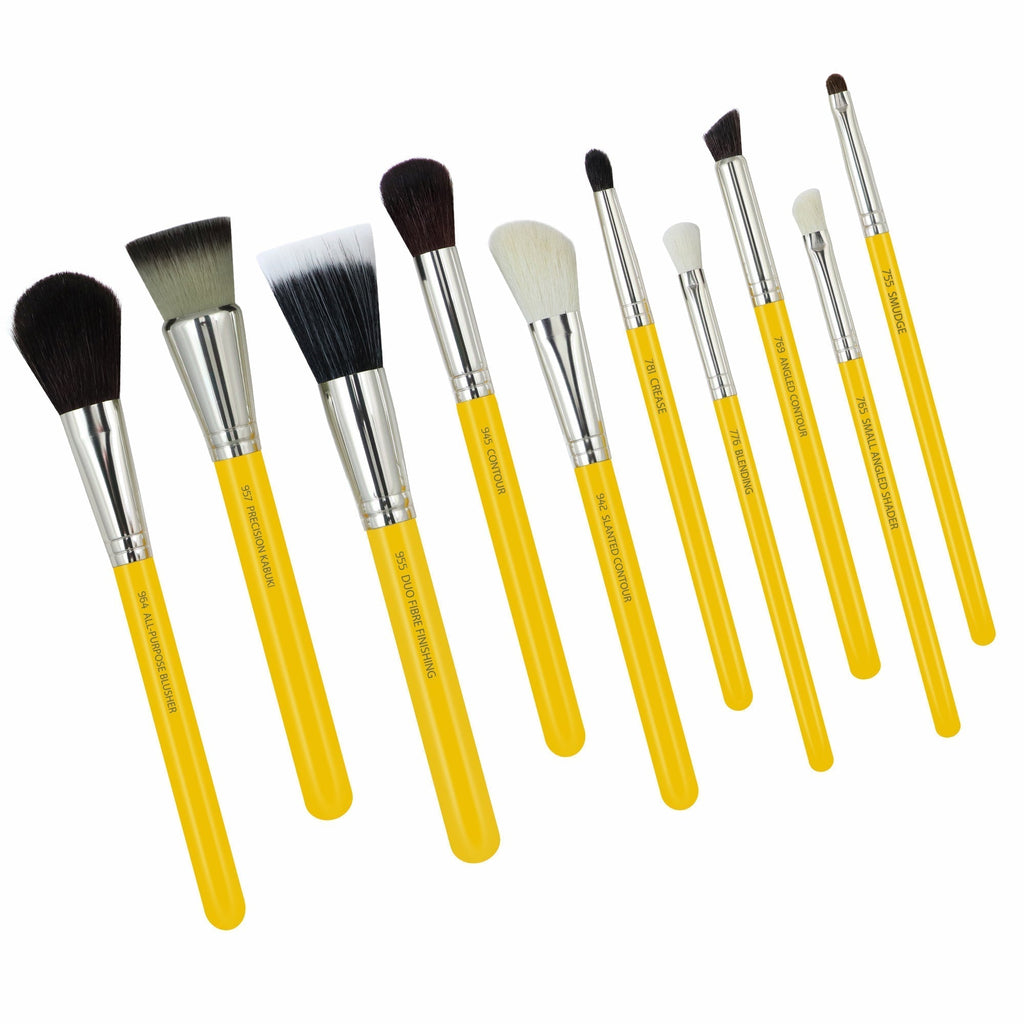 Bdellium 10 Piece Mineral Brush Set with Roll-up Pouch