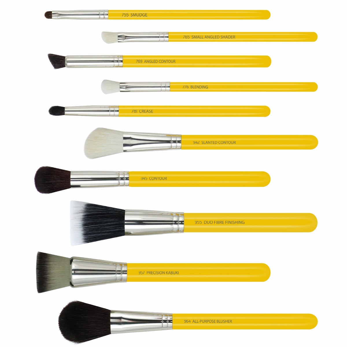 Bdellium 10 Piece Mineral Brush Set with Roll-up Pouch